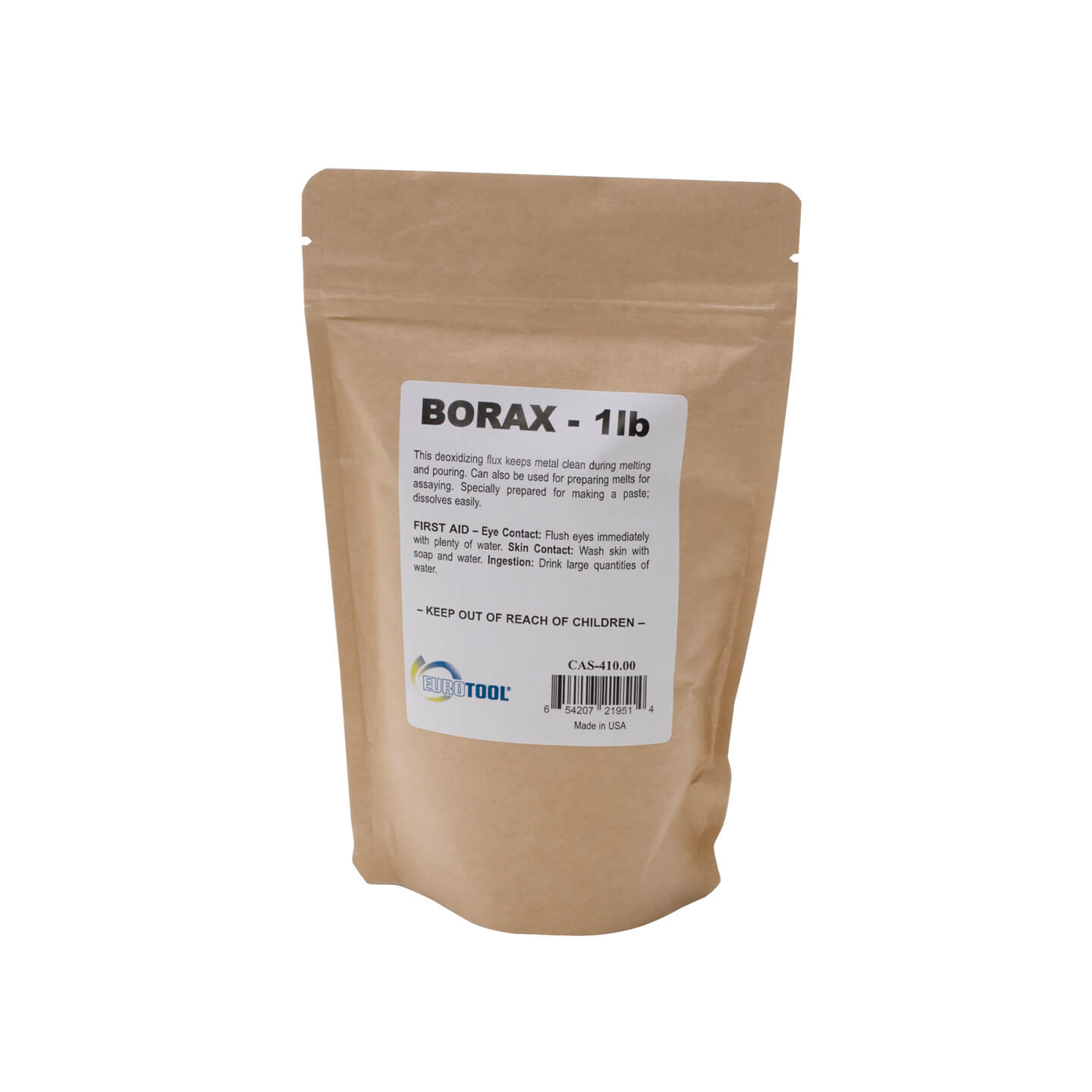  1 Lb 16 Oz Anhydrous Borax Granular Graphite Crucible Powder  Deoxidizing Casting Flux for Melting Assaying Refining Gold Silver Copper  Separating Impurities : Arts, Crafts & Sewing
