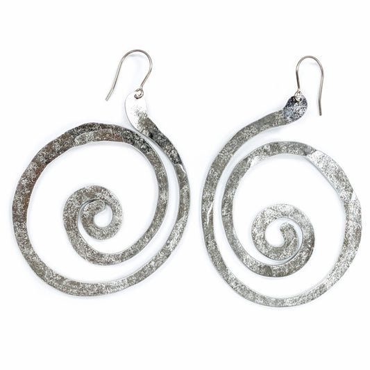 Large "Swiggle" Earrings by Catherine Butler- Spiral